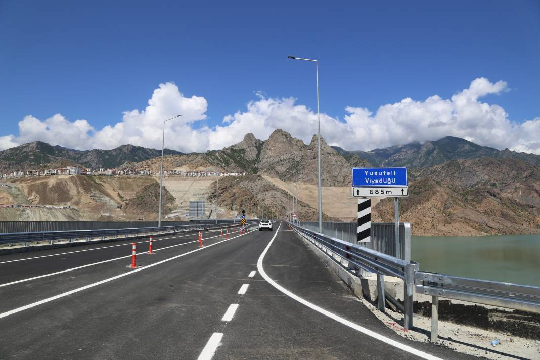 Yusufeli Merkez Viyadüğü hizmete açıldı! 15,5 kilometre kısaldı - Resim: 14